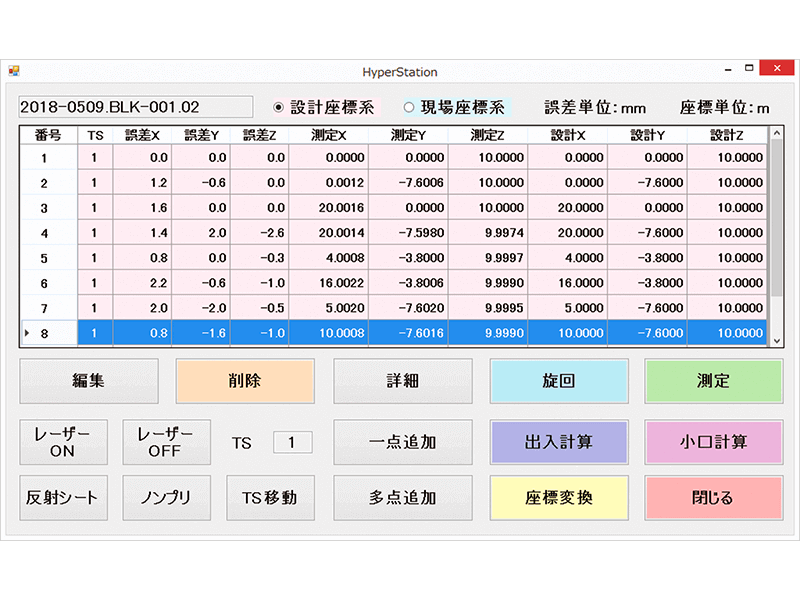 計測画面