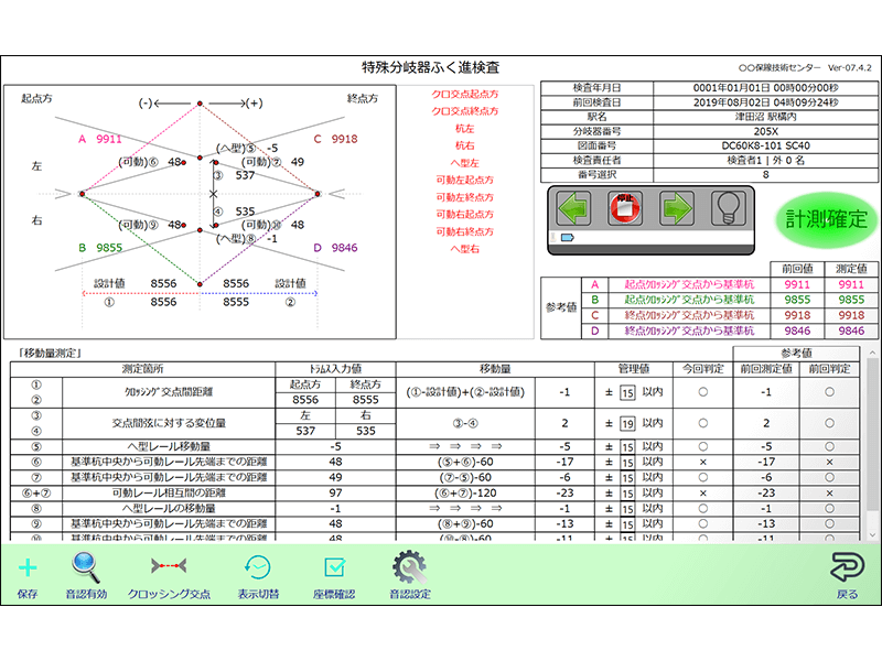 計測画面