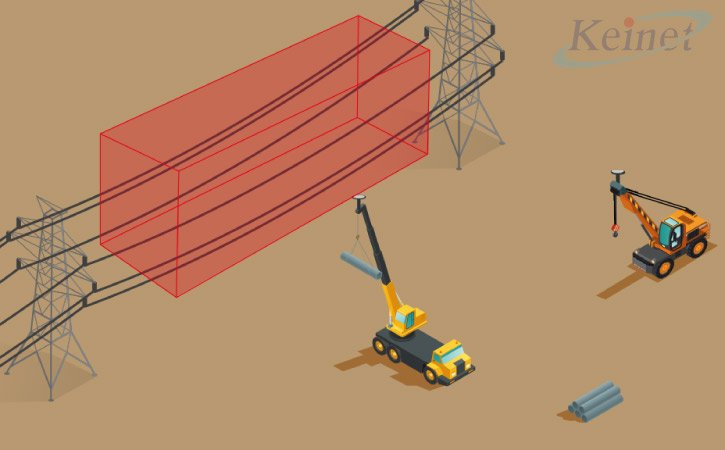 クレーンの接触防止管理