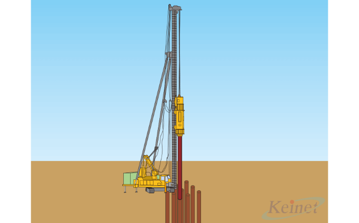 基礎工における杭打設精度向上
